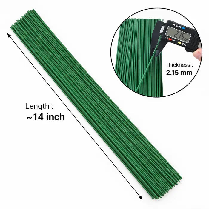 Green Floral Thick Wire for Flower Making & Crafts