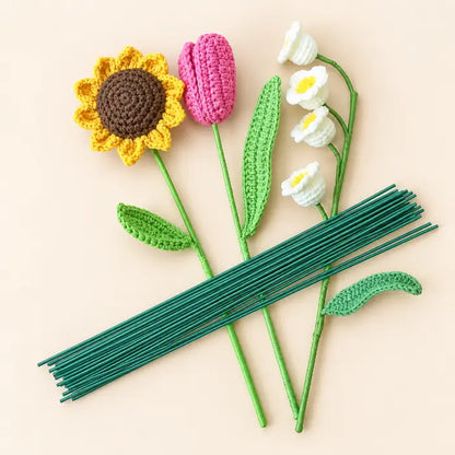 Green Floral Thick Wire for Flower Making & Crafts