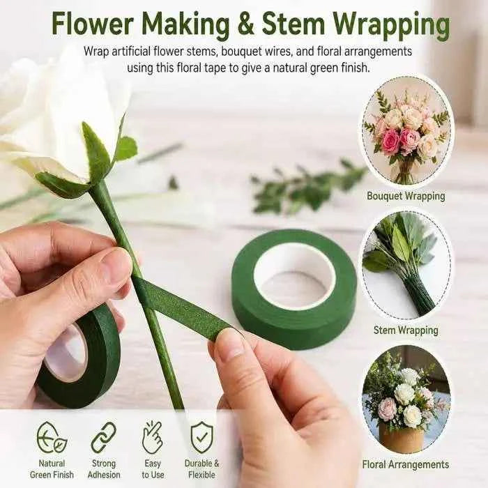 Green Floral Tape for Flower Making