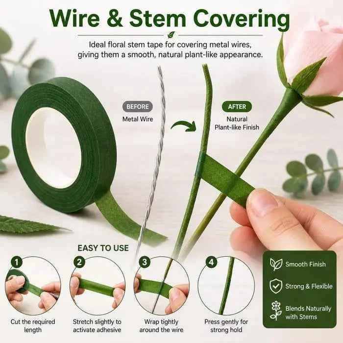 Green Floral Tape for Flower Making