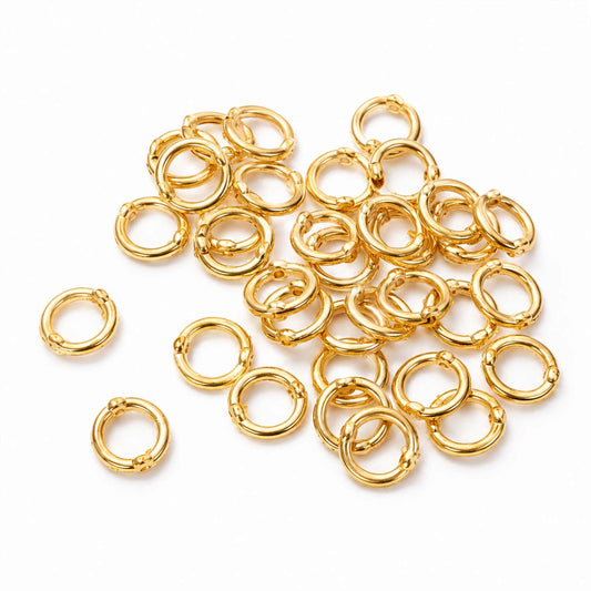 Hallow Spacer Ring with Two Side Holes - 50 Pcs