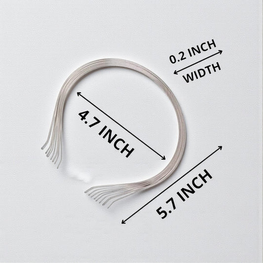 Metal Head Band Base (Silver) - 1 Pc