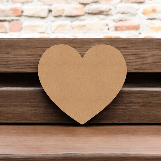 Heart MDF Base - Pack of 5 Pcs