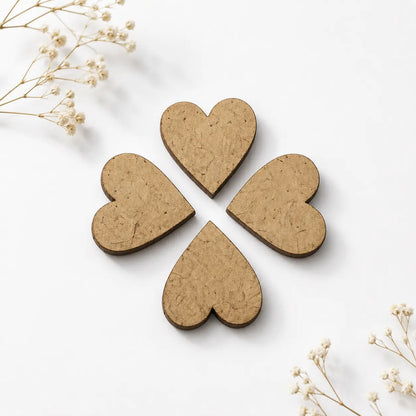 Heart MDF Craft Cutout - 5 PC