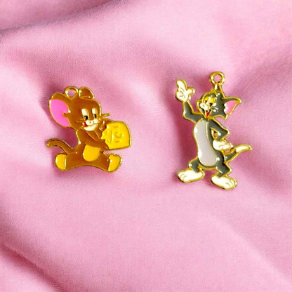 Tom and Jerry with Cheese Charm