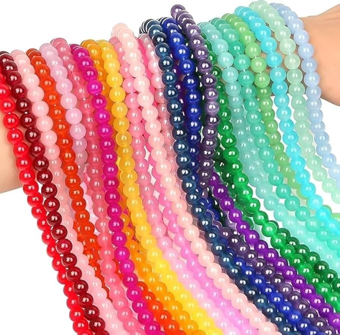 Jelly beads combo in assorted bright colors for jewellery making and craft projects