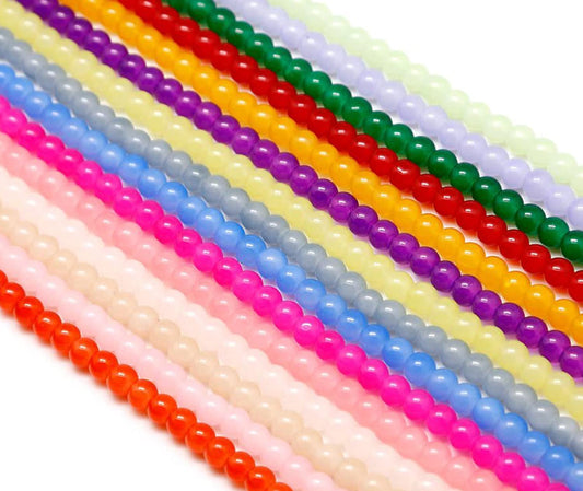 Jelly beads combo in assorted bright colors for jewellery making and craft projects