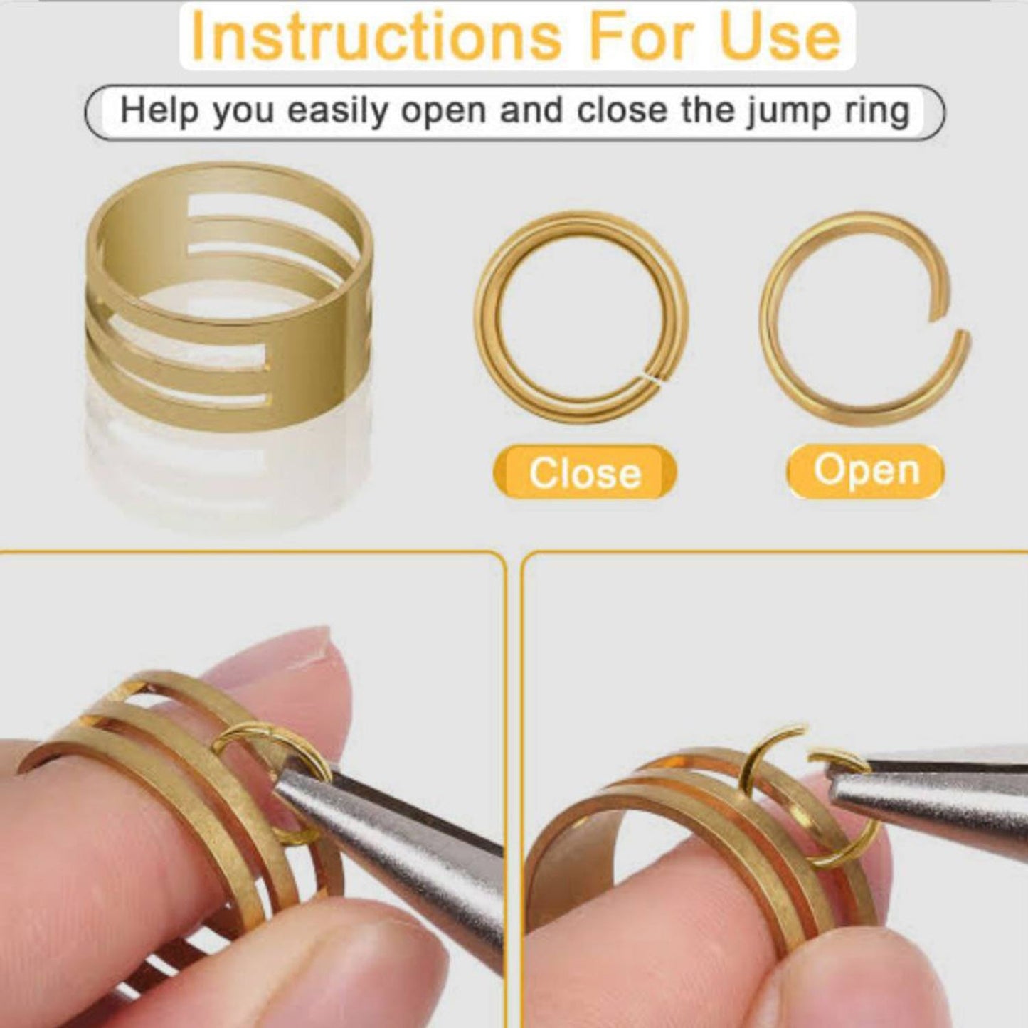 Jump Ring Opener Tool Jewelry Making Finger Protector - 1 PC