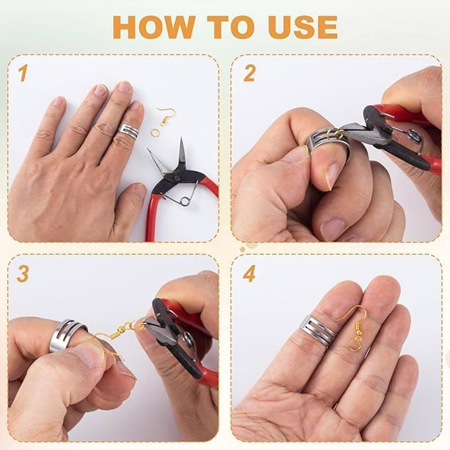 Jump Ring Opener Tool Jewelry Making Finger Protector - 1 PC