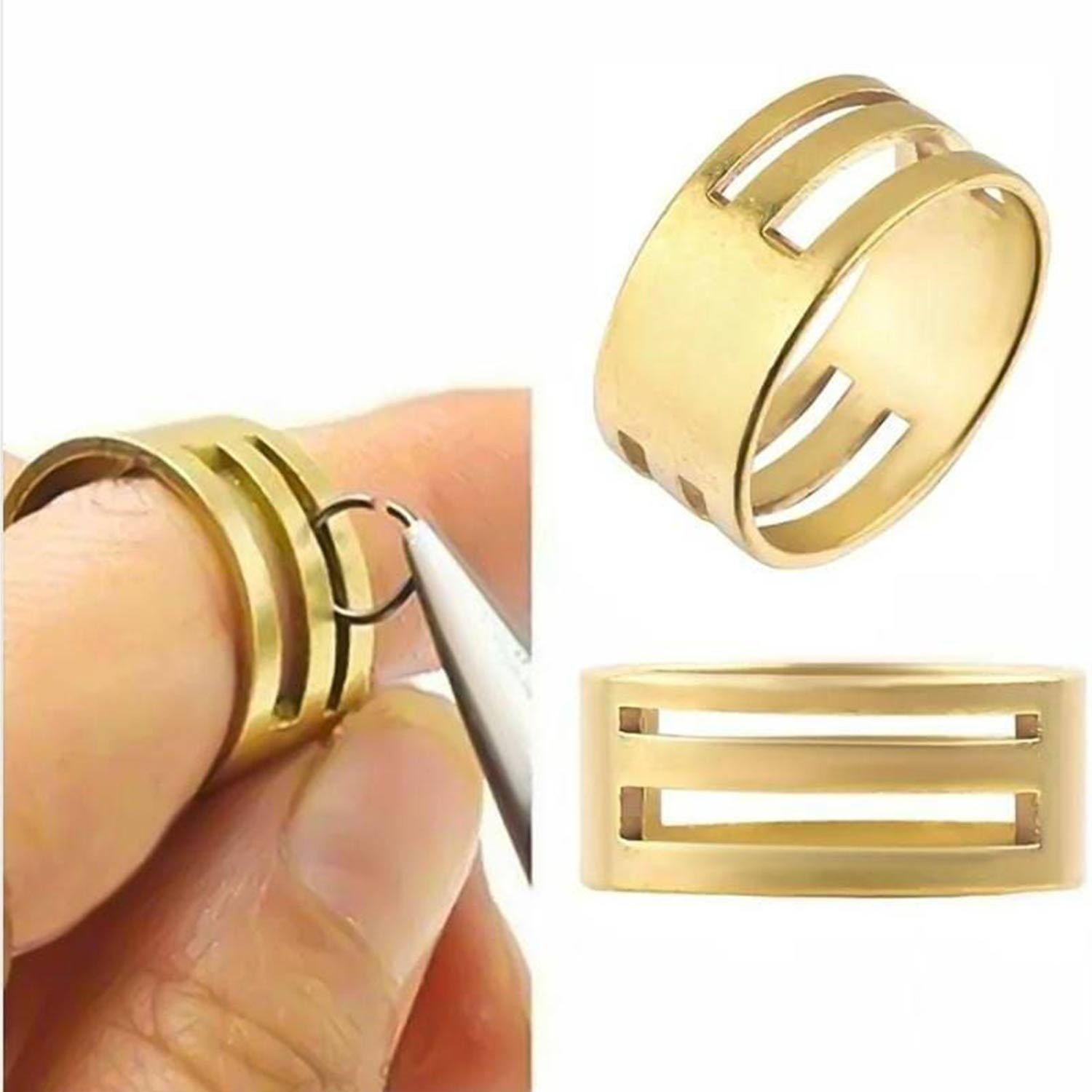 Jump Ring Opener Tool Jewelry Making Finger Protector Ring for Opening Jump Rings Easily