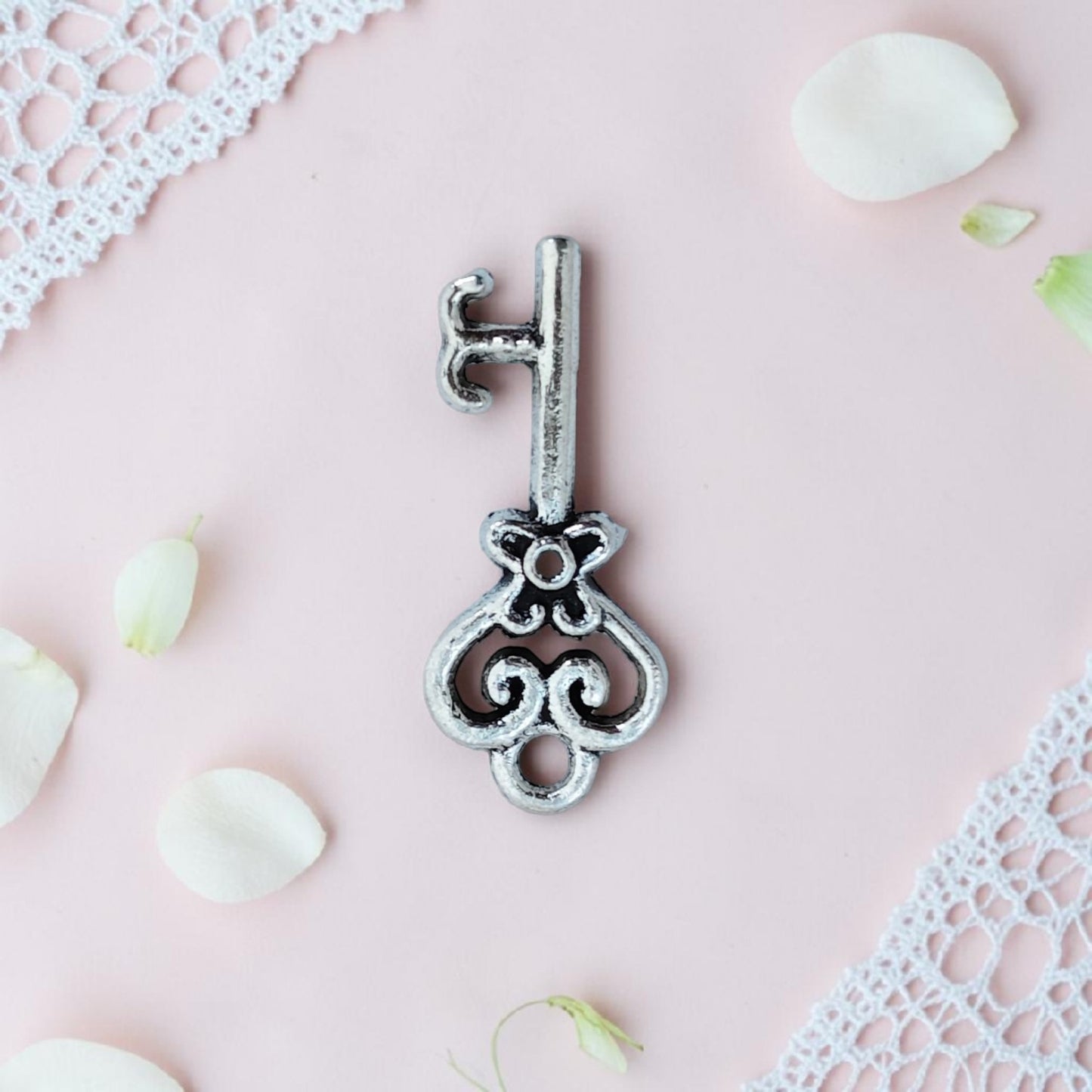 Key Silver metal charms