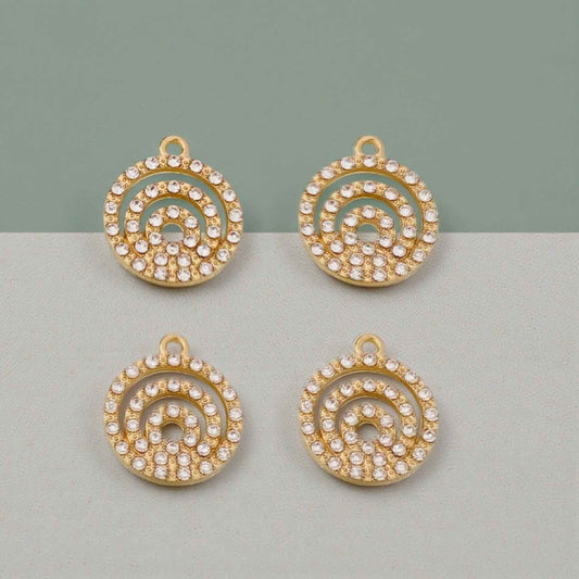 Luxury Crystal Stone Pendant Charm- 1 Pc