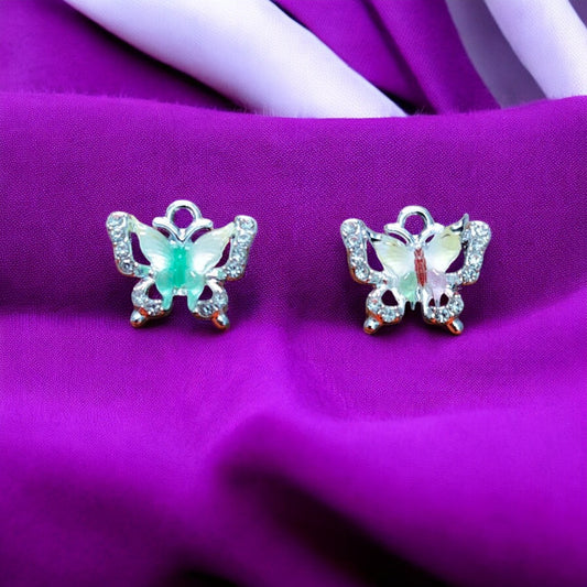 Luxury Butterfly Shimmering Stone Charm - 1 Pc (Random)