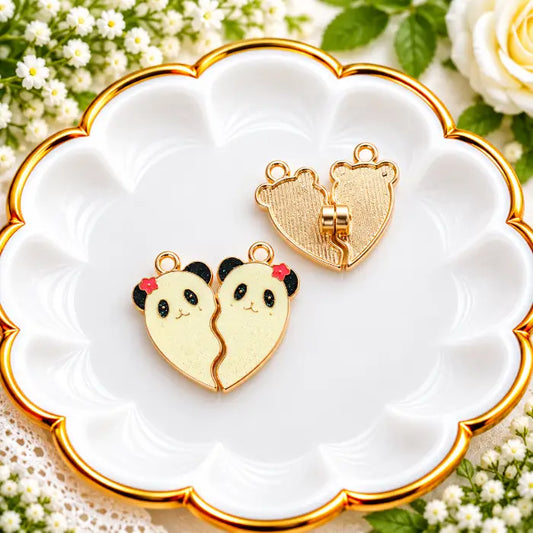 Magnetic couple Panda Charm