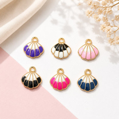 Marine Shell Enamel Charms