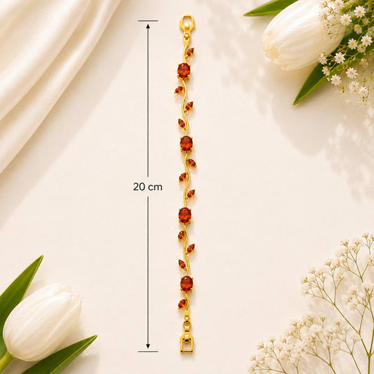 Tulip Bracelet – Maroon