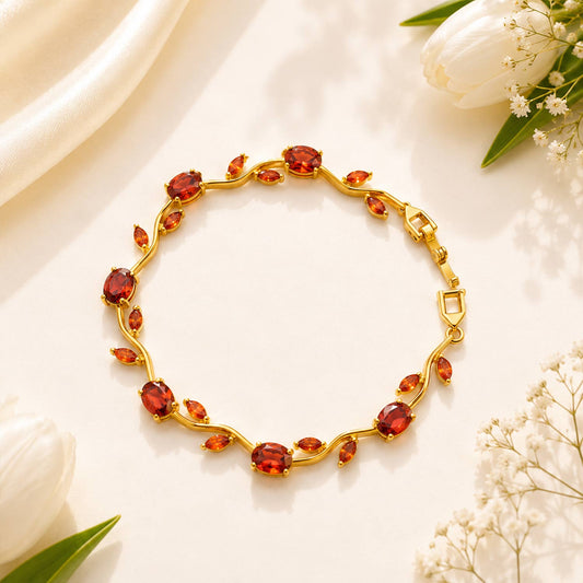 Tulip Bracelet – Maroon