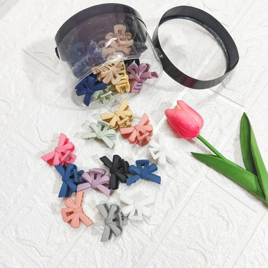Matt finish bow Korean clip for women with elegant design, strong grip hair accessory for daily and party wear