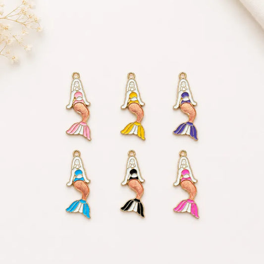 Colourful Mermaid Charms