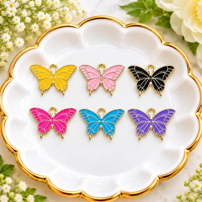 Metal Butterfly Charms - Type 2