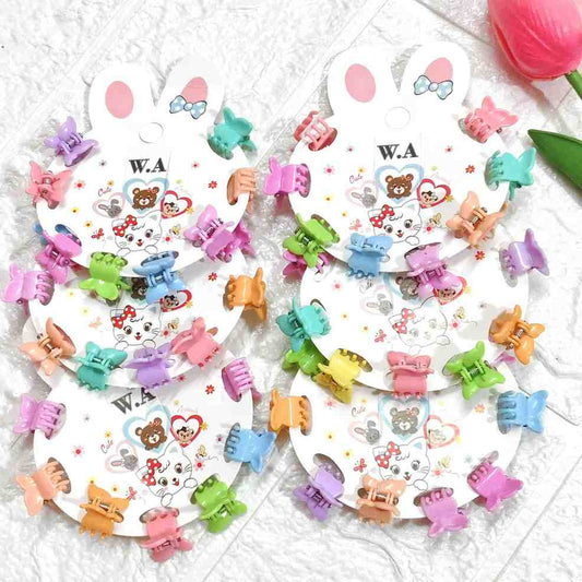 Multicolor butterfly Korean hair claw clips for kids in cute colorful designs