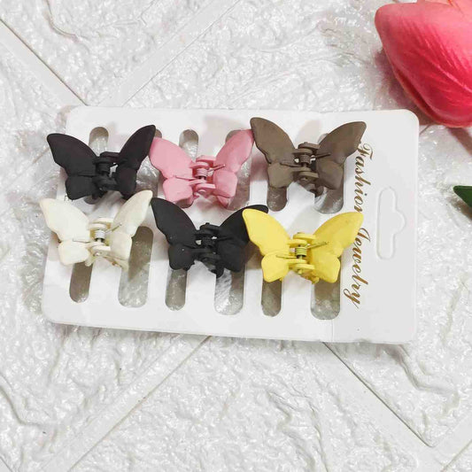 Multicolor matt finish butterfly clutches with stylish soft-touch design