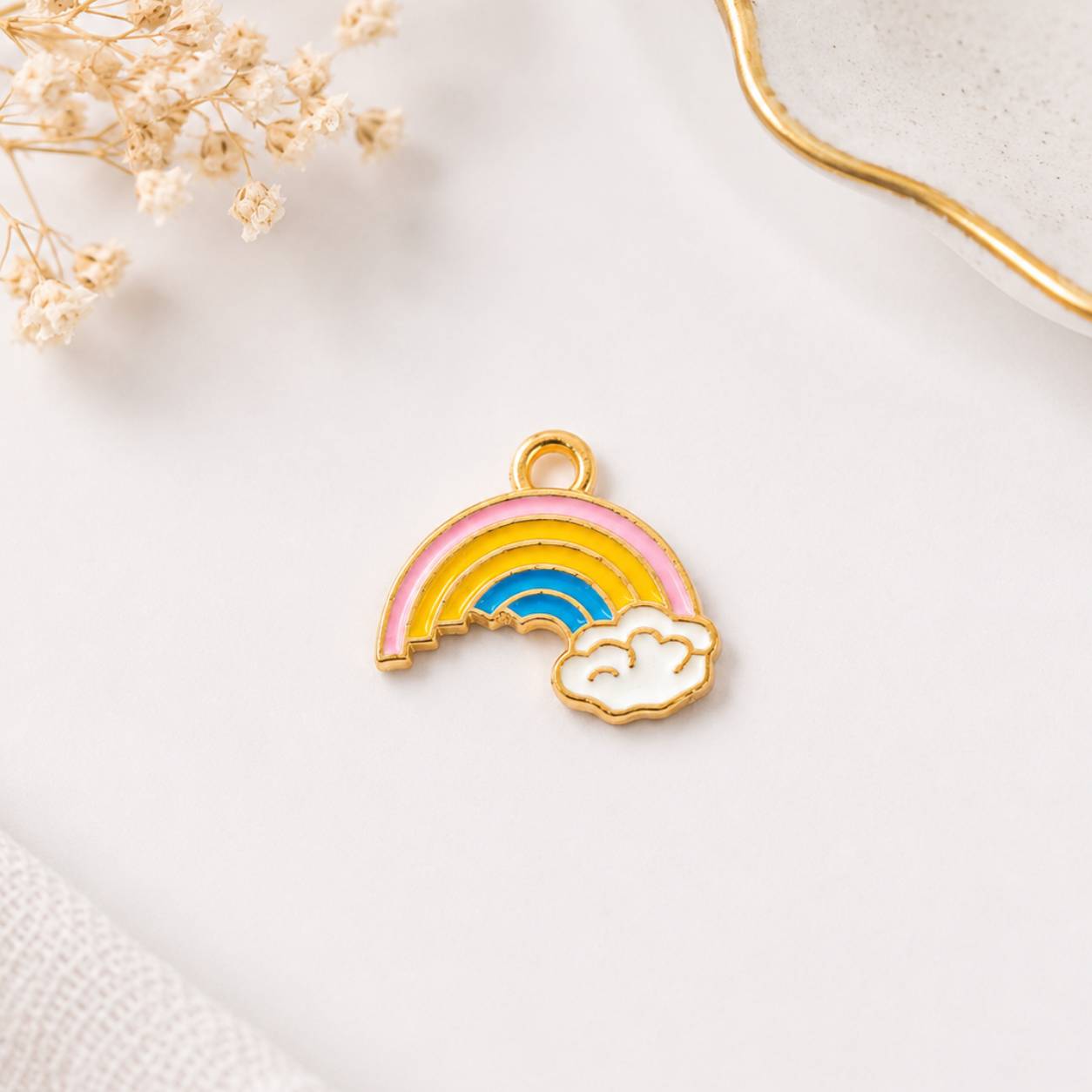 Multicolor Rainbow Enamel Charms - Design 2
