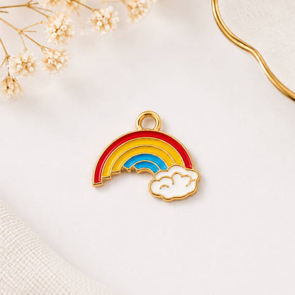 Multicolor Rainbow Enamel Charms - Design 3
