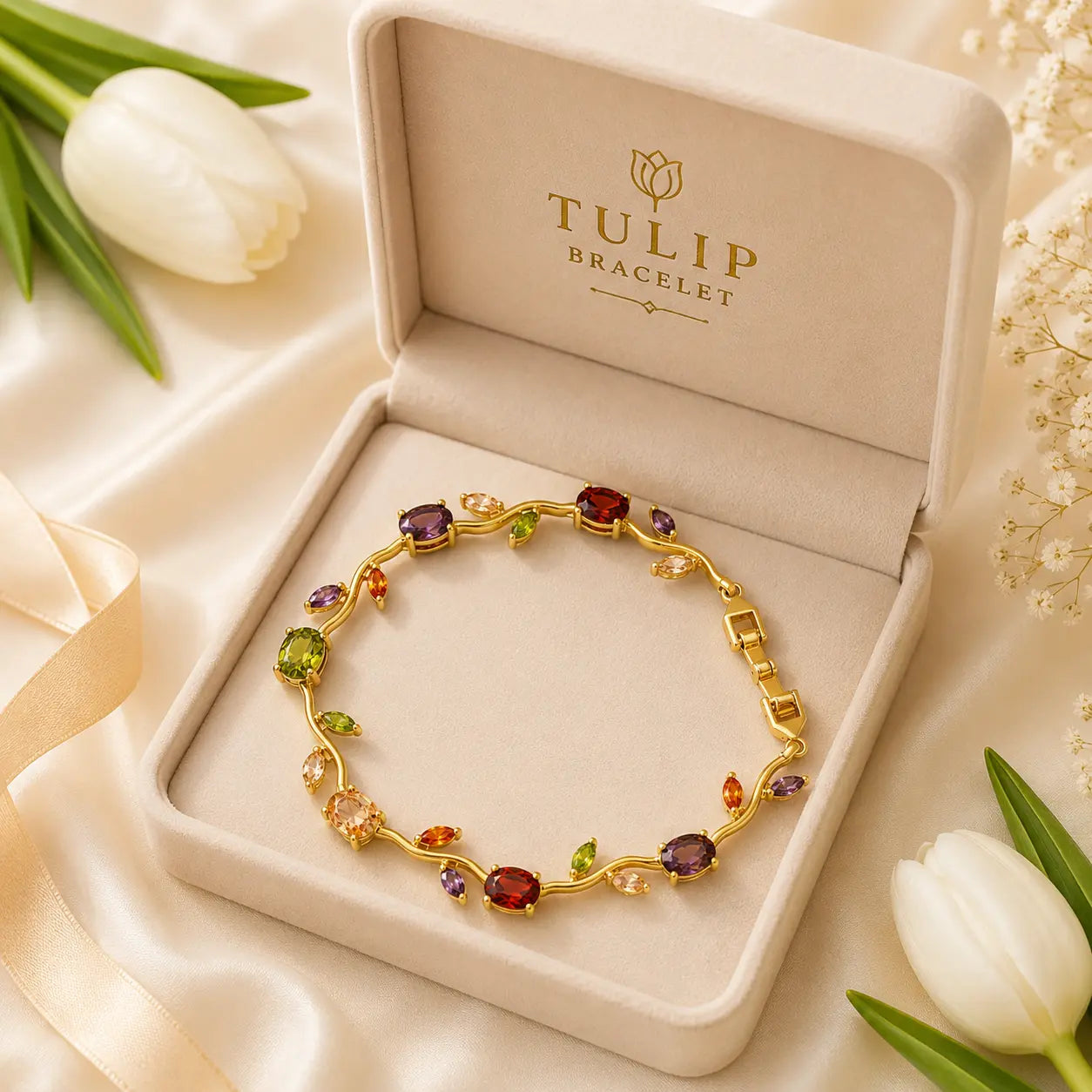 Tulip Bracelet - Multicolor - Eva Fashion and Craft