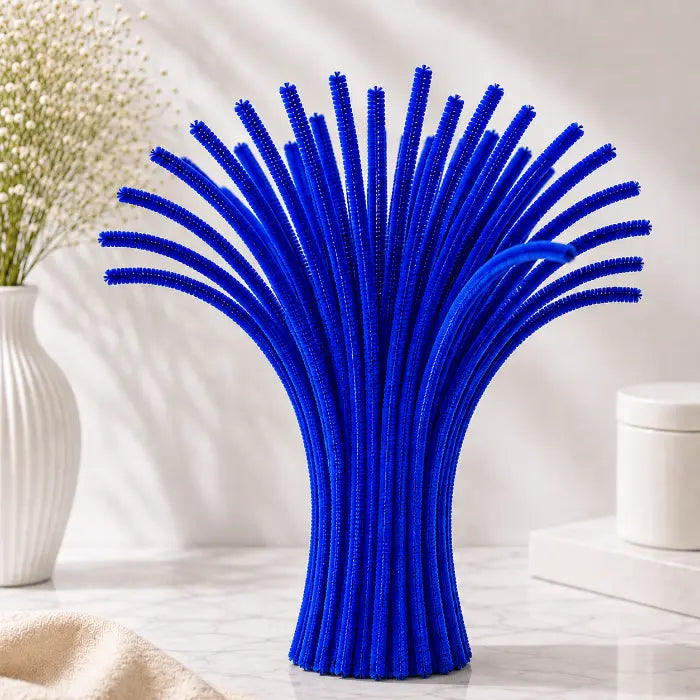Navy Pipe Cleaners for DIY Craft Making