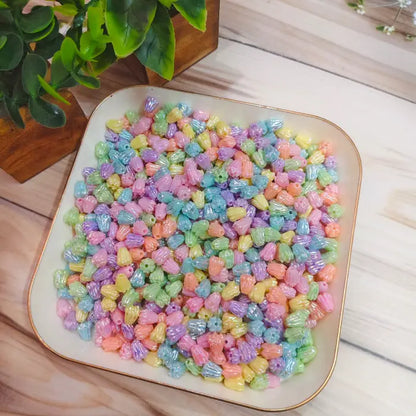 Pastel Flower Bud Beads