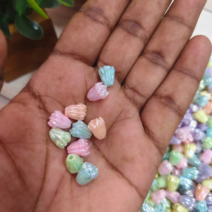 Pastel Flower Bud Beads