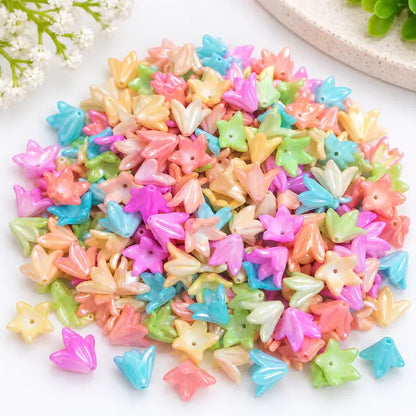 Pastel Lily Flower Beads