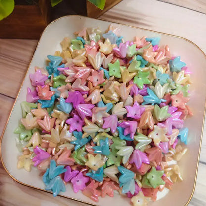 Pastel Lily Flower Beads