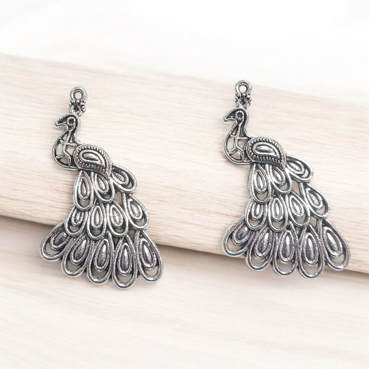 Peacock Metal Charm
