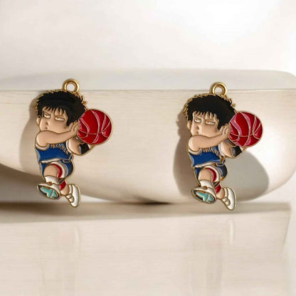 Basketball Player with Ball Charm
