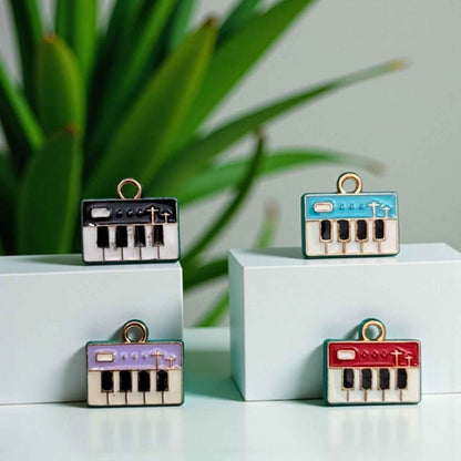 Piano Charm for Jewelry Making - 1 Pc