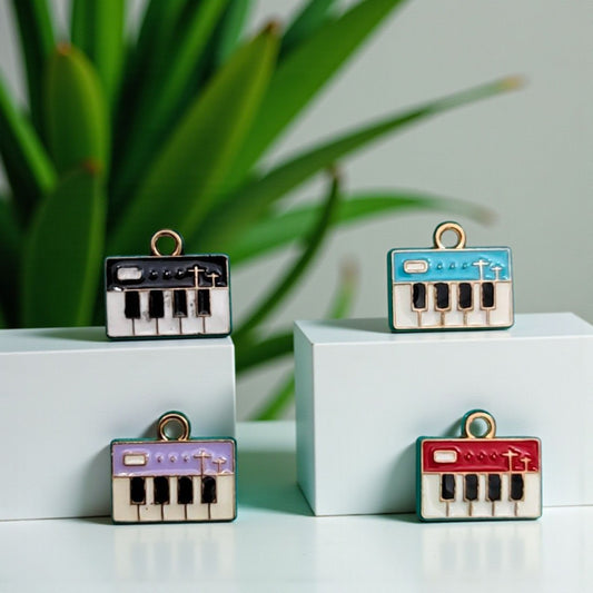 Piano Charm for Jewelry Making - 1 Pc