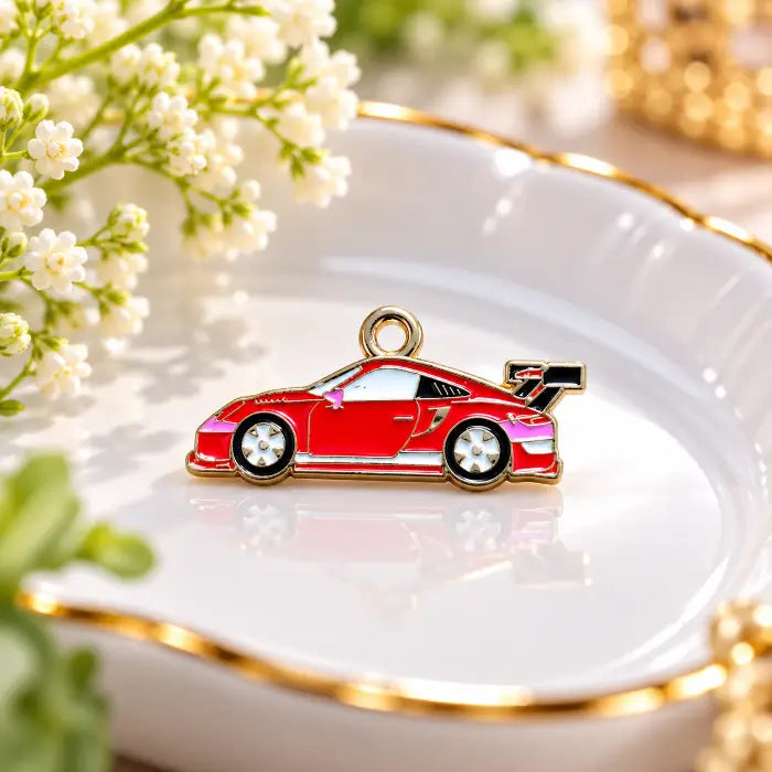 Red Sports Car Charm