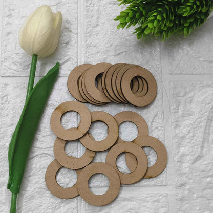 Ring Type Round MDF Base (1.5 Inch) - Pack of 5 Pcs