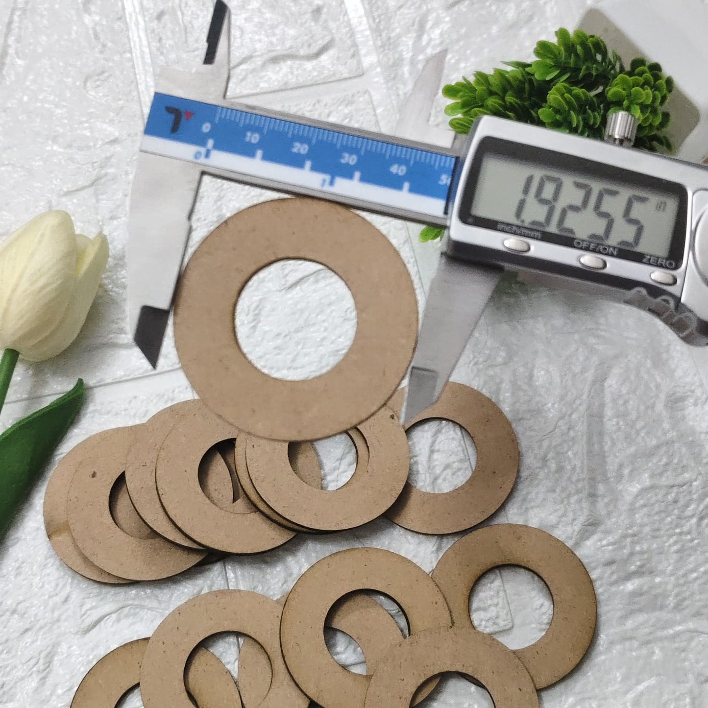 2 inch ring type round MDF base for craft, jewellery and DIY decoration