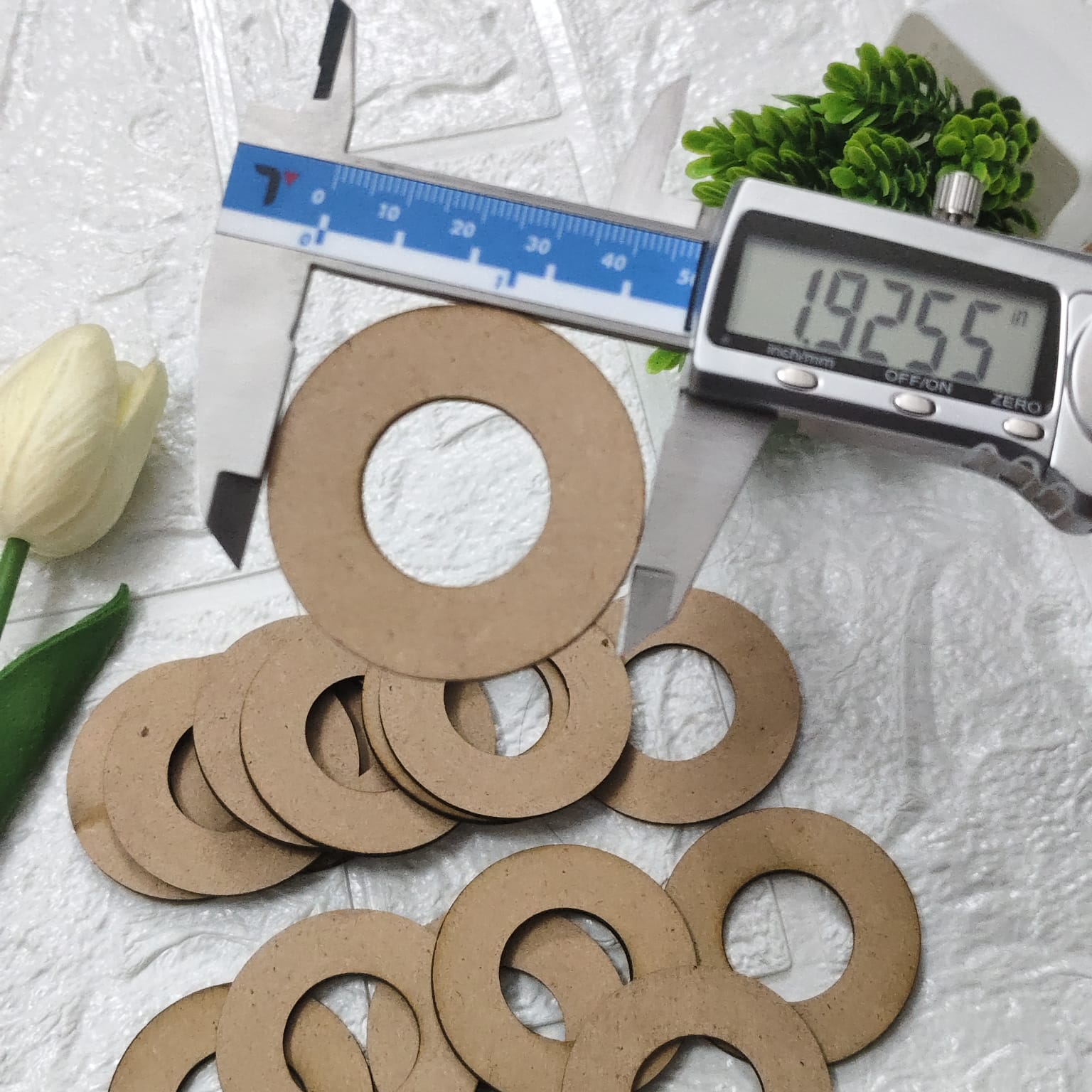 2 inch ring type round MDF base for craft, jewellery and DIY decoration