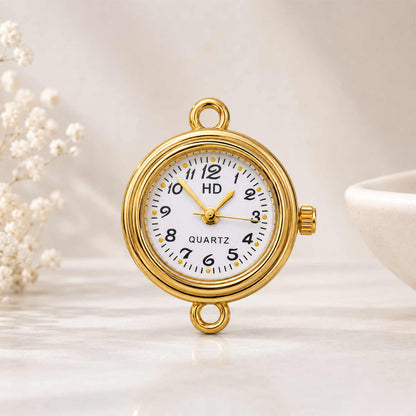 Round Watch Dial - Gold