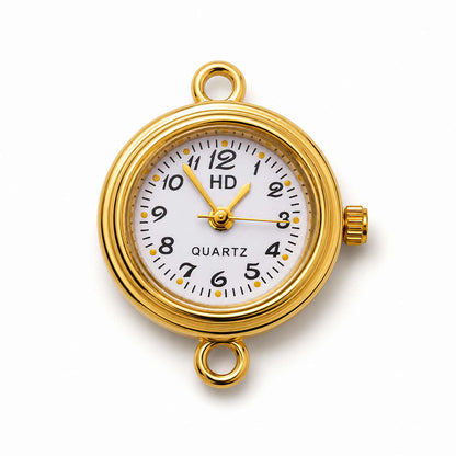 Round Watch Dial - Gold