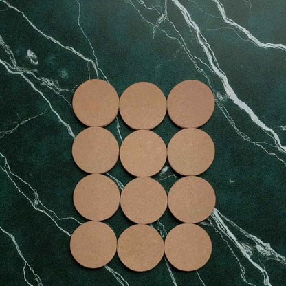 Round MDF Base (1 Inch) - Pack of 5 Pcs