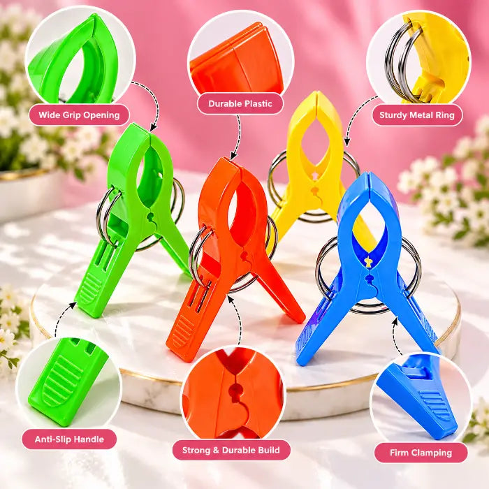 Saree Pre-Pleating Big Clips | Saree Pegs | Saree Draping  - 2 PC