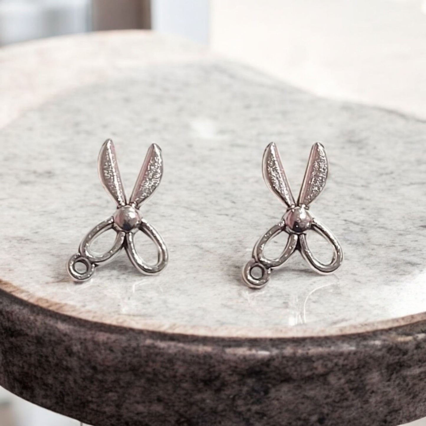 Scissors Silver Charm - 1 PC