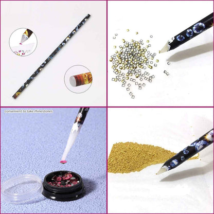 Self-Adhesive Wax Pencil for Rhinestone Picker and Nail Art – 1 Pc