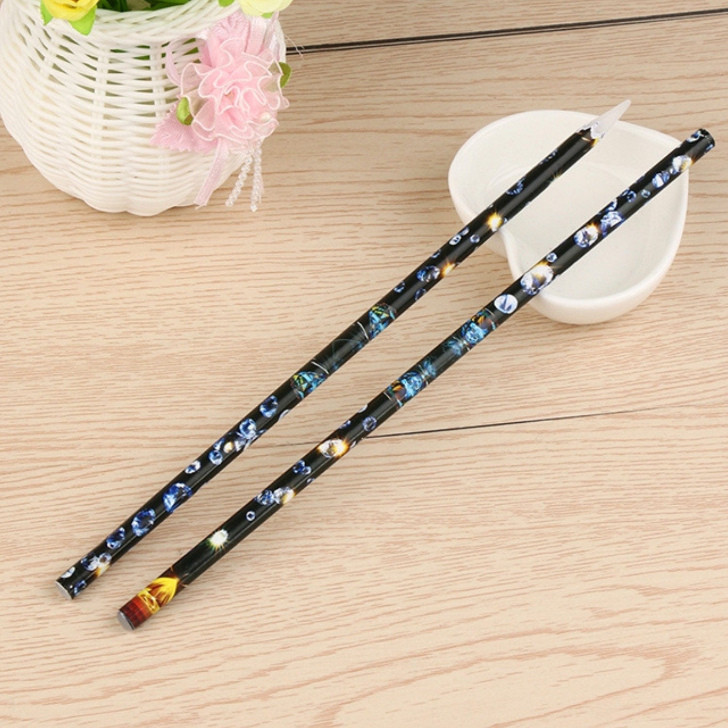 Self-adhesive wax pencil for rhinestone picking and nail art – precision gem picker tool 1 pc