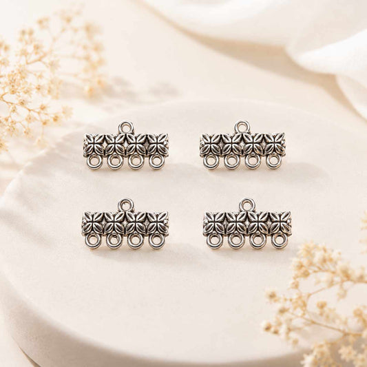 4 Hole Necklace Connector - 1 PC